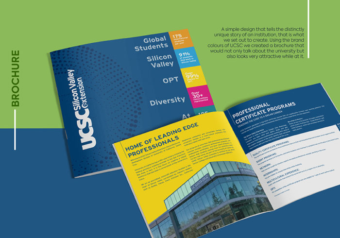 university of california, ucsc, simple design, brochure