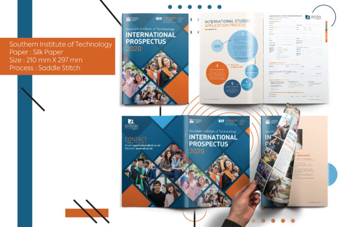 Southern institute of Technology,New Zealand, printing, brochure, global shipping,