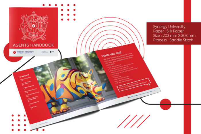 Synergy university, agent book, printing, designing, global shipping